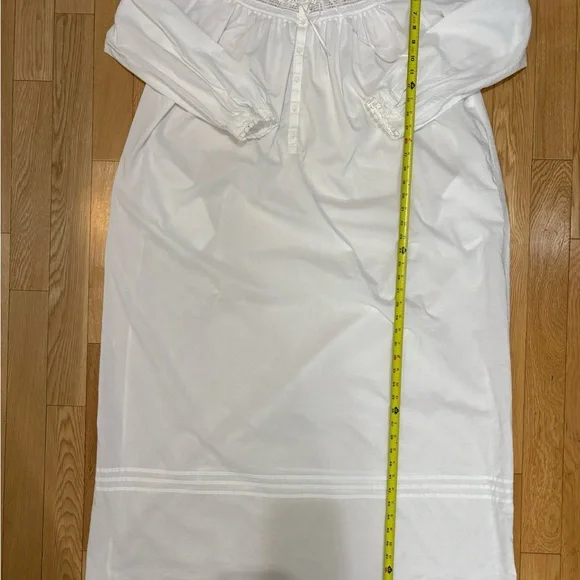 Eileen West 100% Cotton Victorian Nightgown - Cottagecore Heirloom Gown (Size L) - Picture 6 of 7